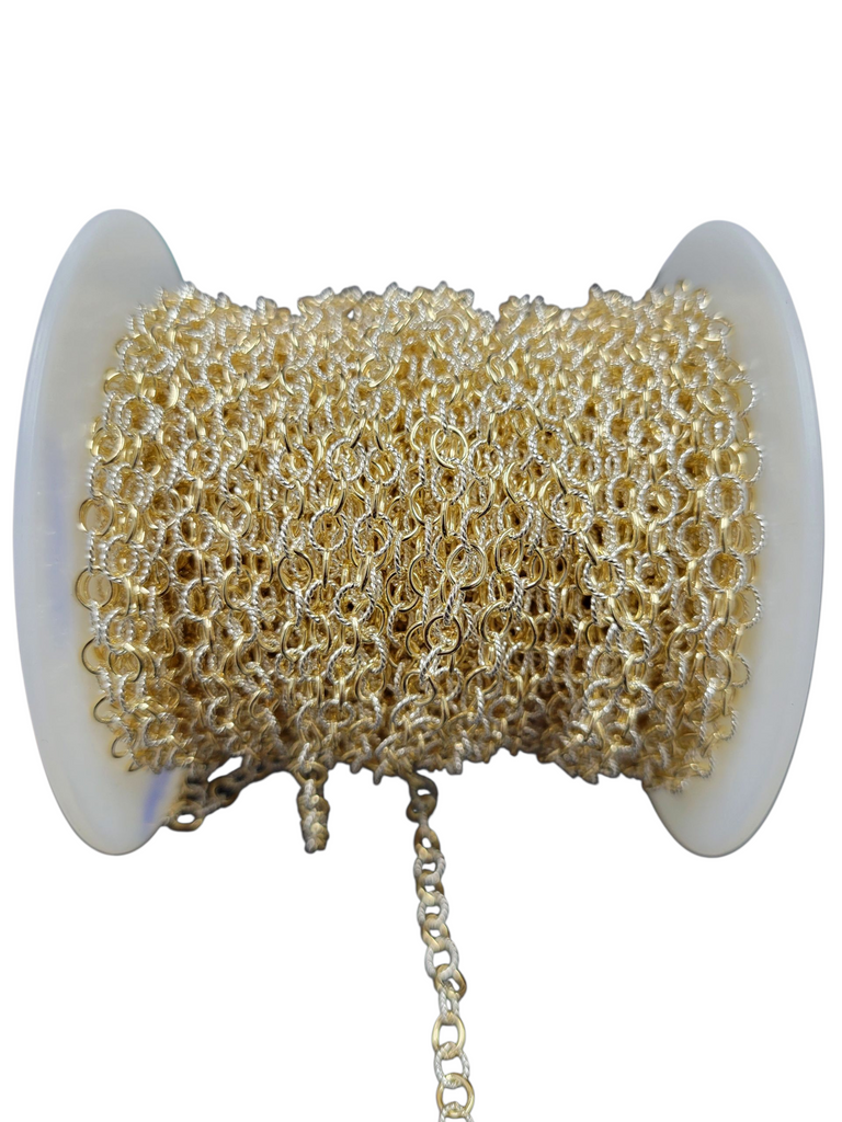 2 Tone Cable Chain Modes Jewelry