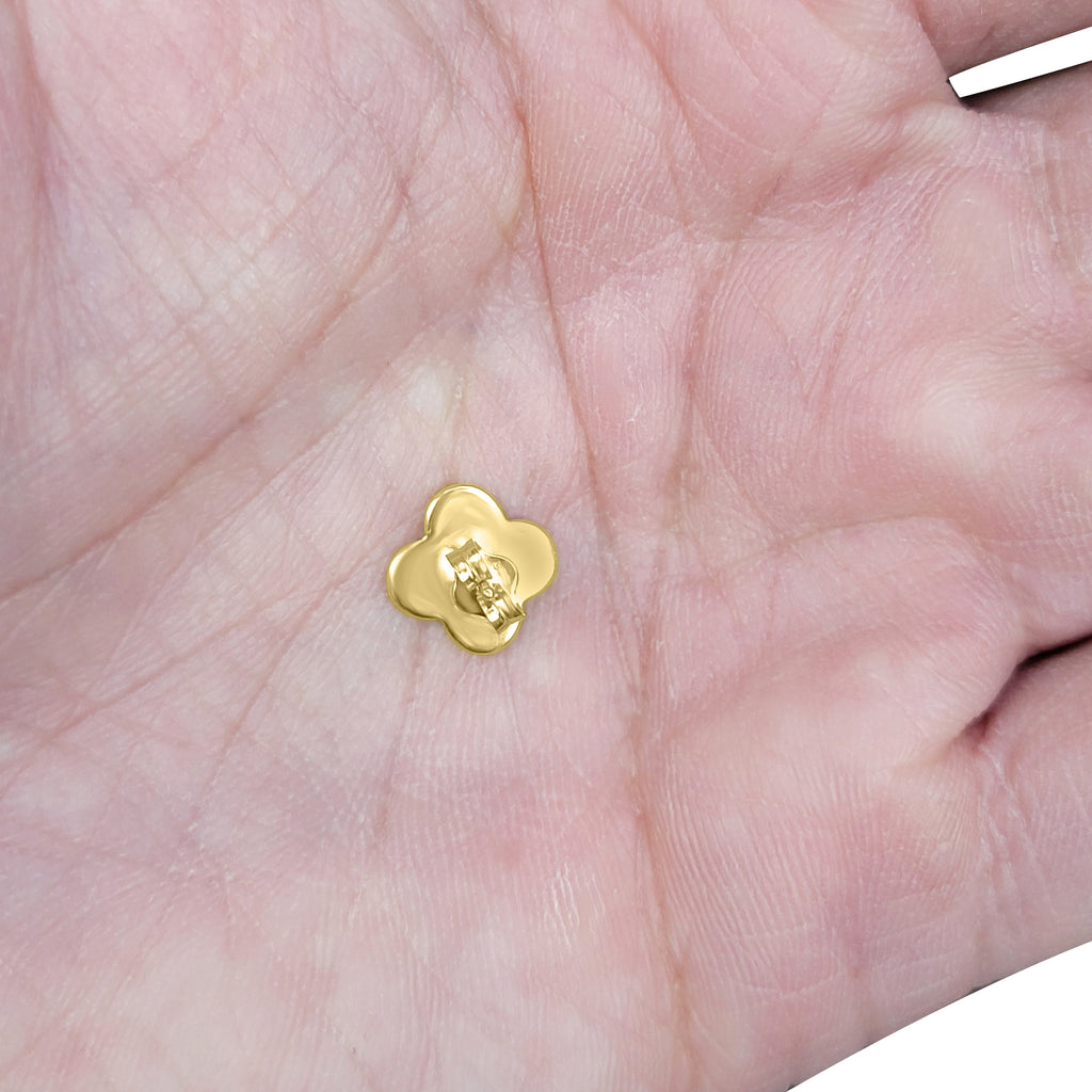 Abalone Clover Studs Modes Jewelry