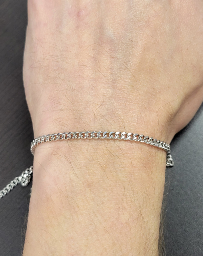 3.5mm Half Round Curb Modes Jewelry