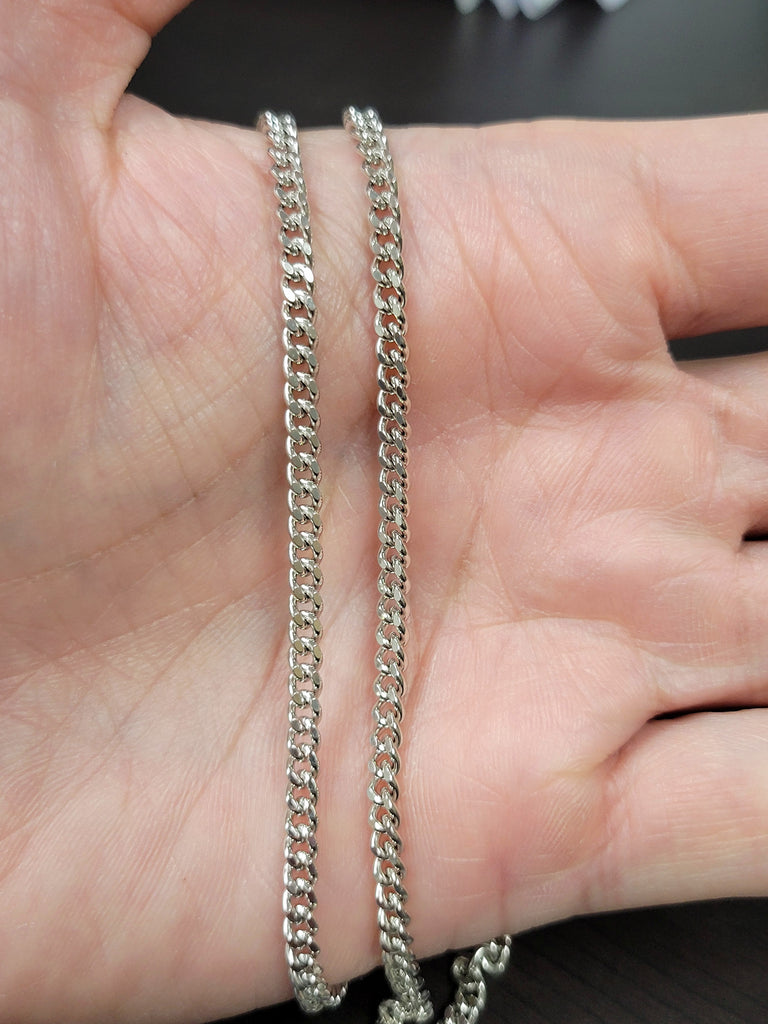 3.5mm Half Round Curb Modes Jewelry
