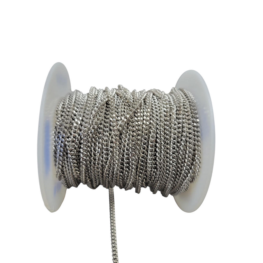 3.5mm Half Round Curb Modes Jewelry