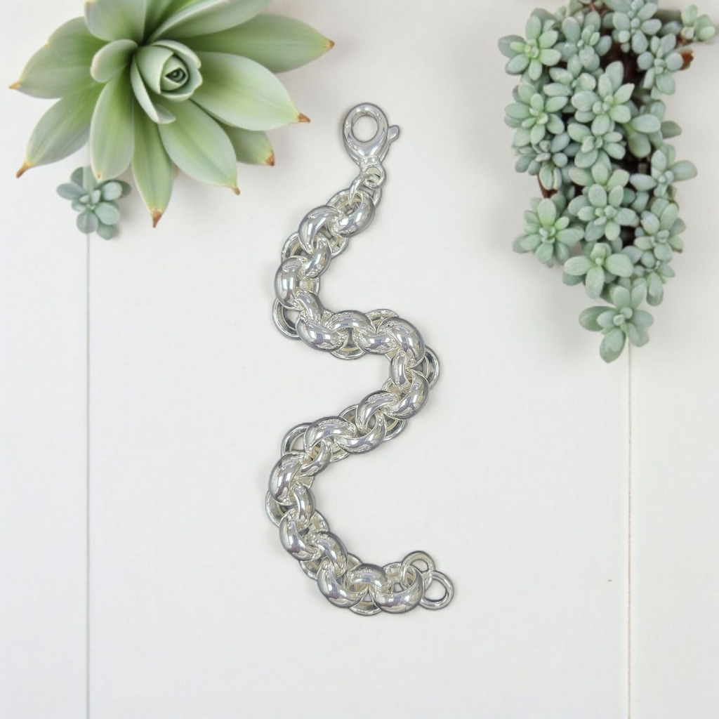 Italian Extra Large Rolo Bracelet Modes