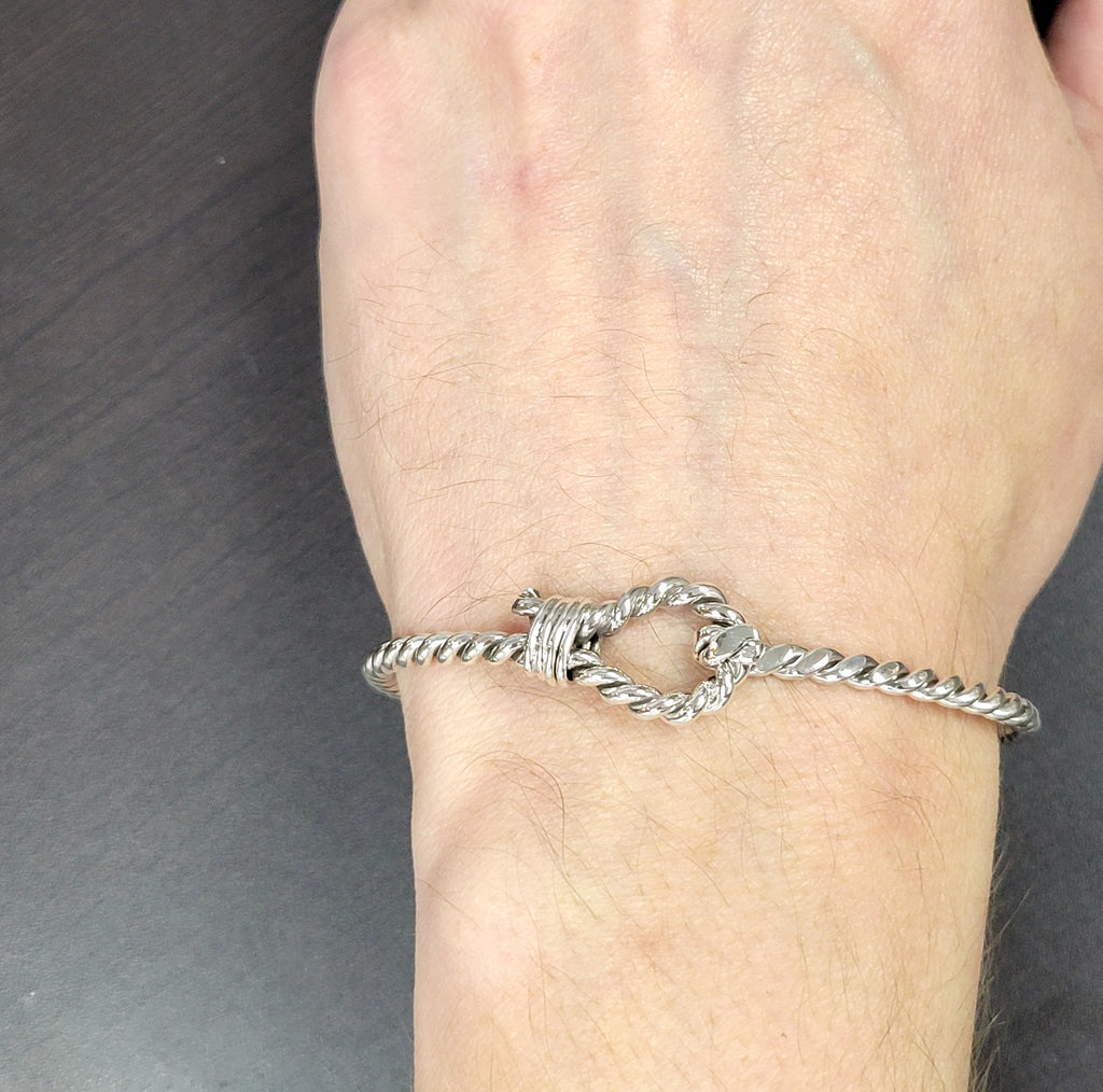 Braided Hook Bangle Modes Jewelry