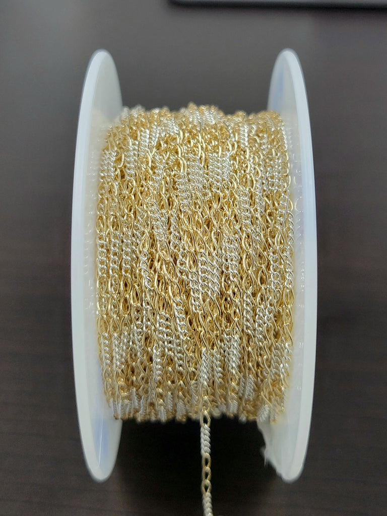 2 Tone Mini Figaro Chain Modes Jewelry