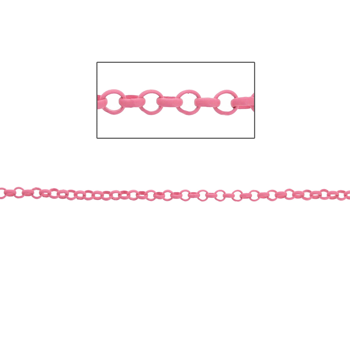 Pink Rolo Chain – Modes Jewelry