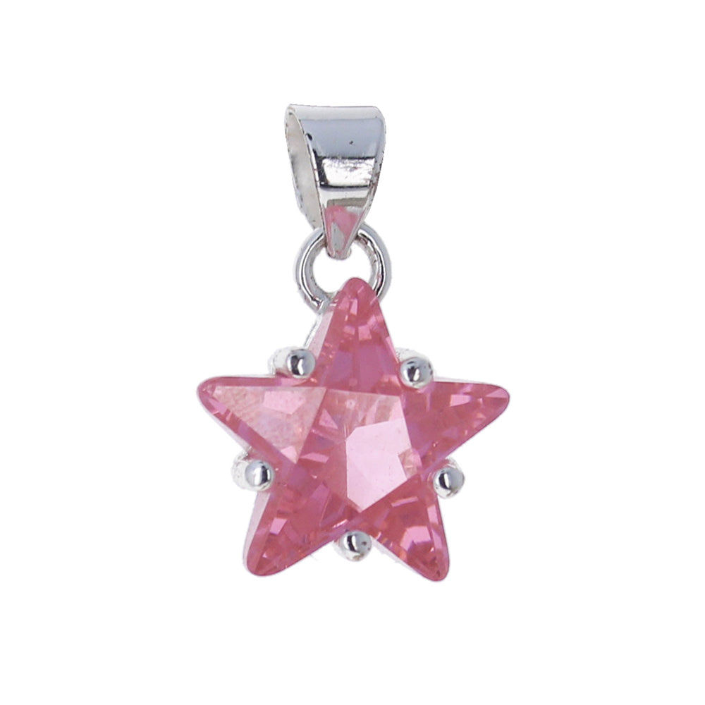 Pink CZ Star Pendant – Modes Jewelry