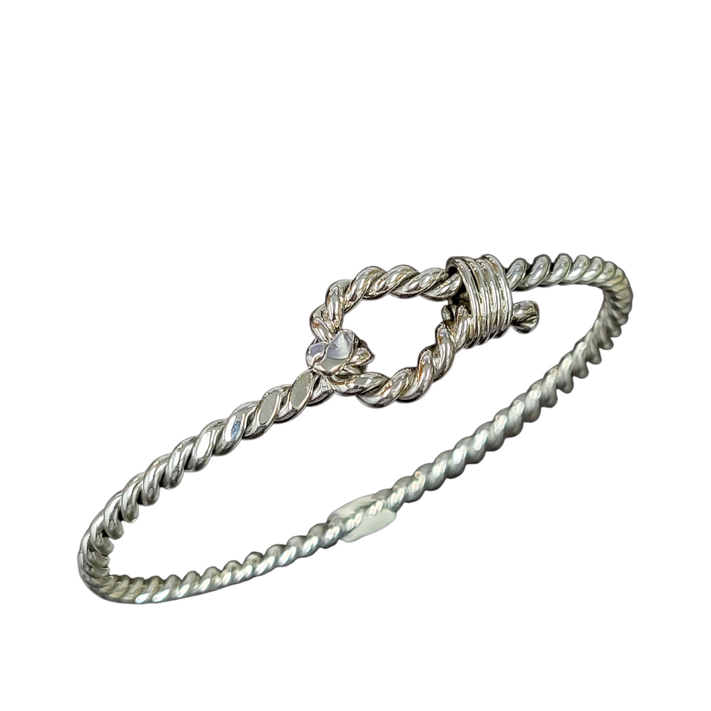 Braided Hook Bangle Modes Jewelry