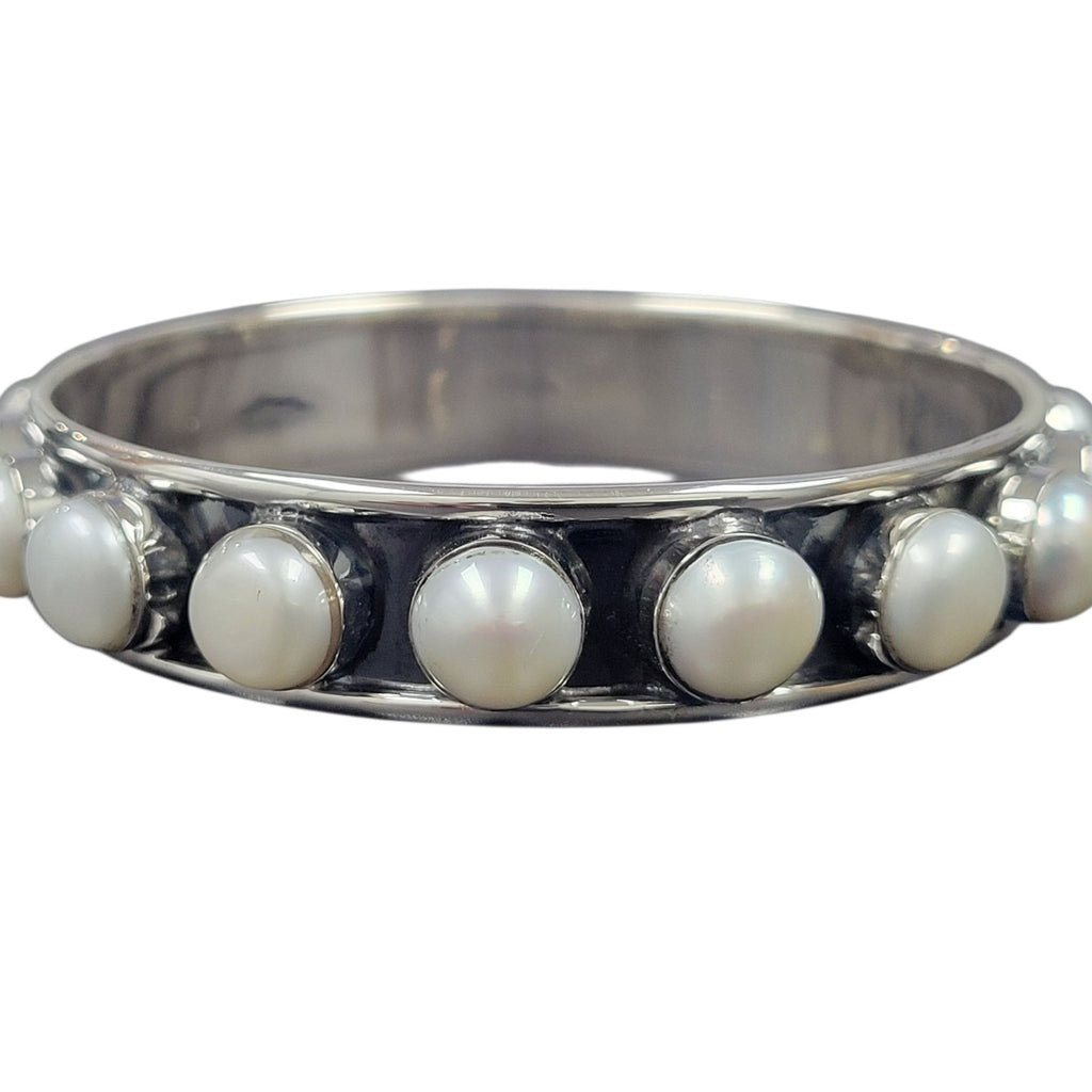 Genuine Pearl Beaded Bangle Modes Jewelry